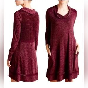 Anthropologie Monday Tuesday Sweater Purple Dress